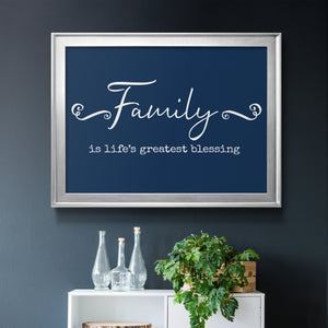 Family Greatest Blessing - Modern Framed Canvas Print