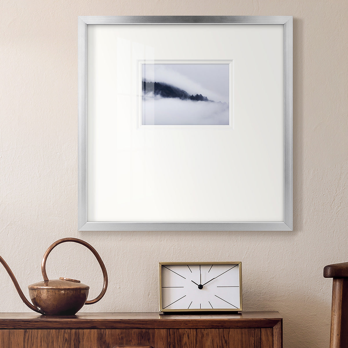 In the Clouds- Premium Framed Print Double Matboard