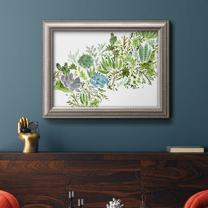 Succulent Field II Premium Framed Canvas- Ready to Hang