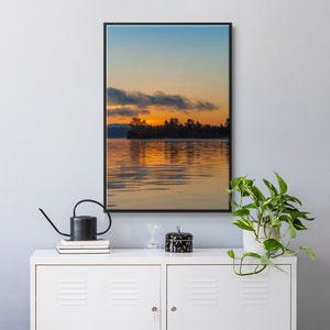 Molten Gold - Framed Premium Gallery Wrapped Canvas L Frame - Ready to Hang