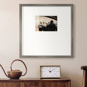 Late Night Queue Premium Framed Print Double Matboard