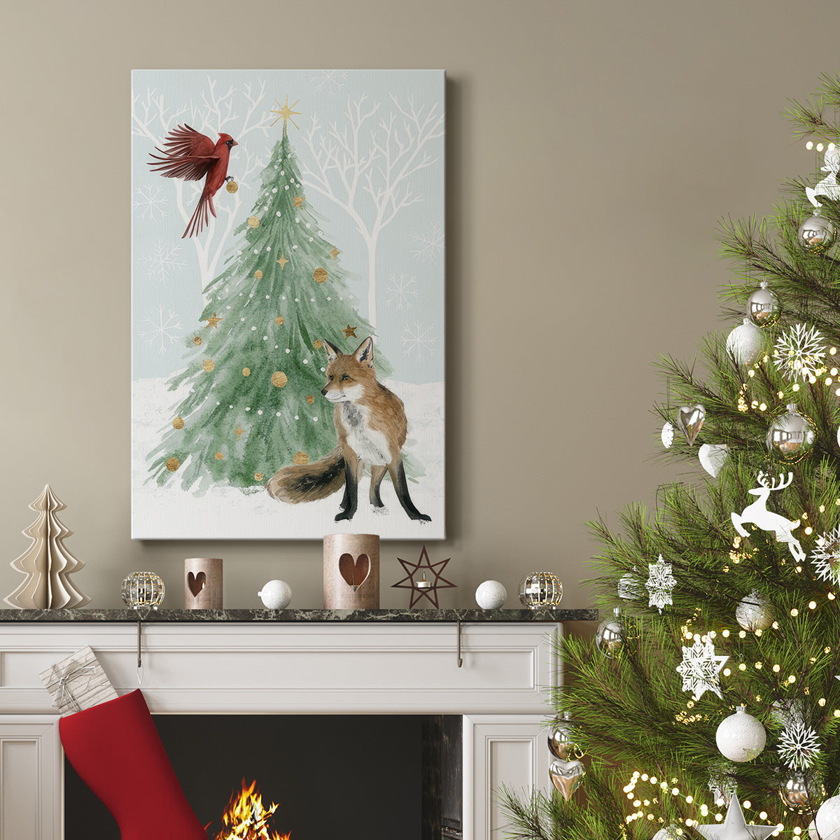 Christmas in the Forest Collection B - Gallery Wrapped Canvas