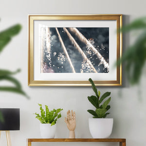 Celestial Glimmer - Modern Framed Art Print