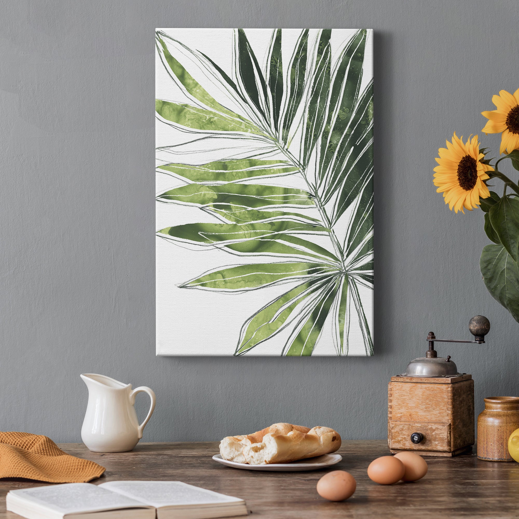 Expressive Palm IV Premium Gallery Wrapped Canvas - Ready to Hang