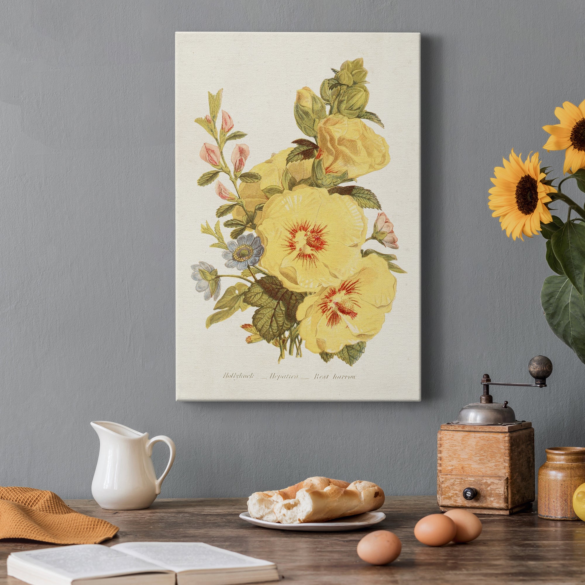 Antique Floral Bouquet VI Premium Gallery Wrapped Canvas - Ready to Hang