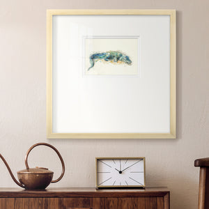 Alligator Premium Framed Print Double Matboard