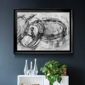 Infinity Rings II - Modern Framed Canvas Print