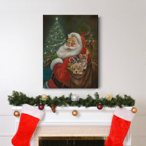 Santa Claus Premium Gallery Wrapped Canvas - Ready to Hang