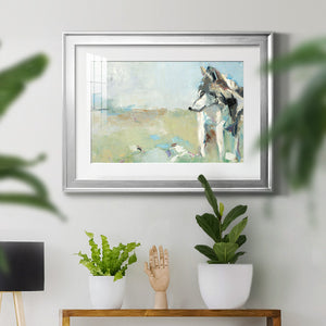 Lone Wolf - Modern Framed Art Print