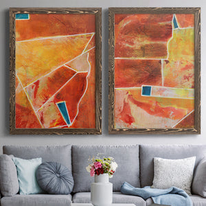 Primary Connection III - Barnwood Framed Canvas Set