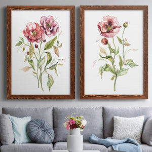 Wild Roses - Premium Framed Canvas 2 Piece Set - Ready to Hang