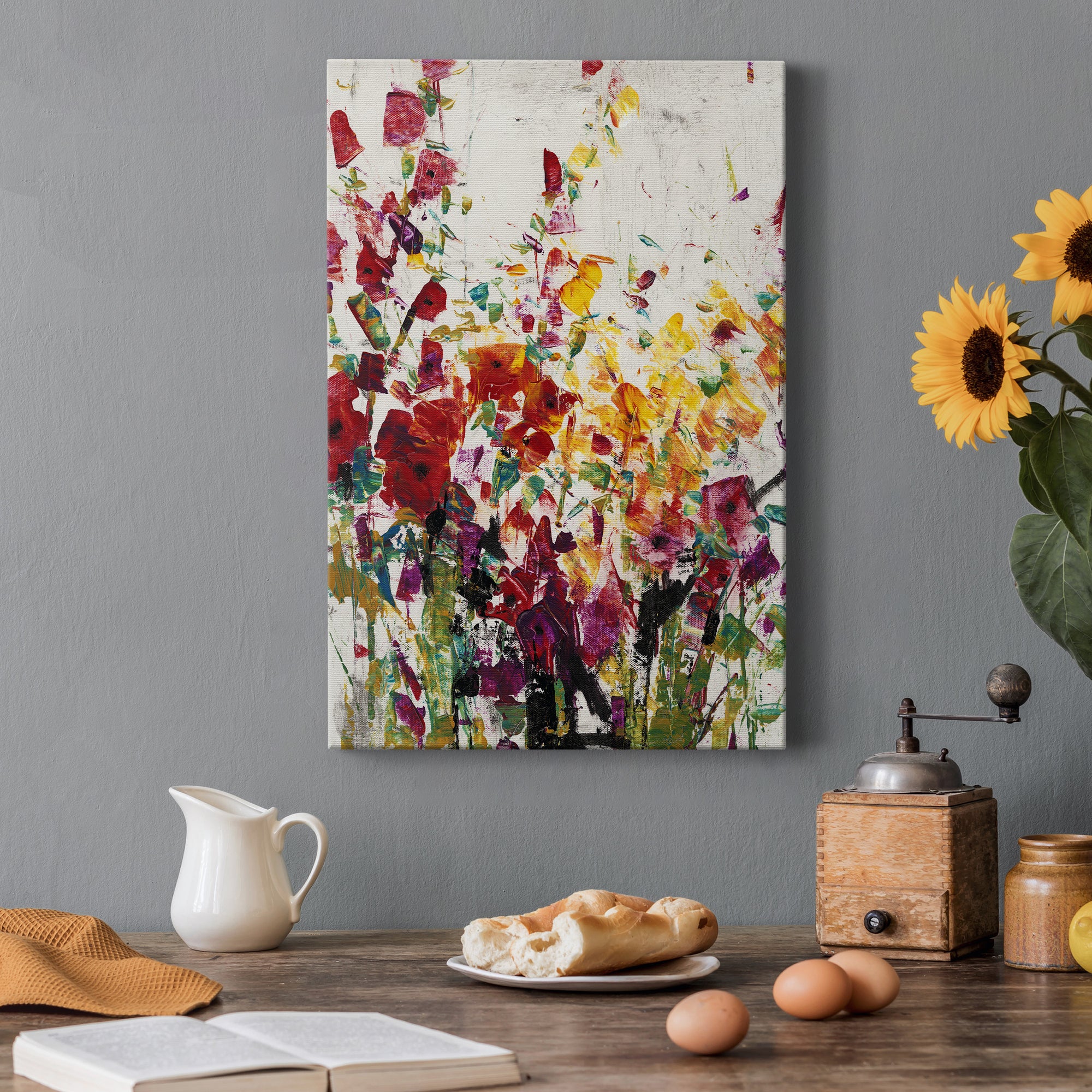 Wildflowers Blooming I Premium Gallery Wrapped Canvas - Ready to Hang