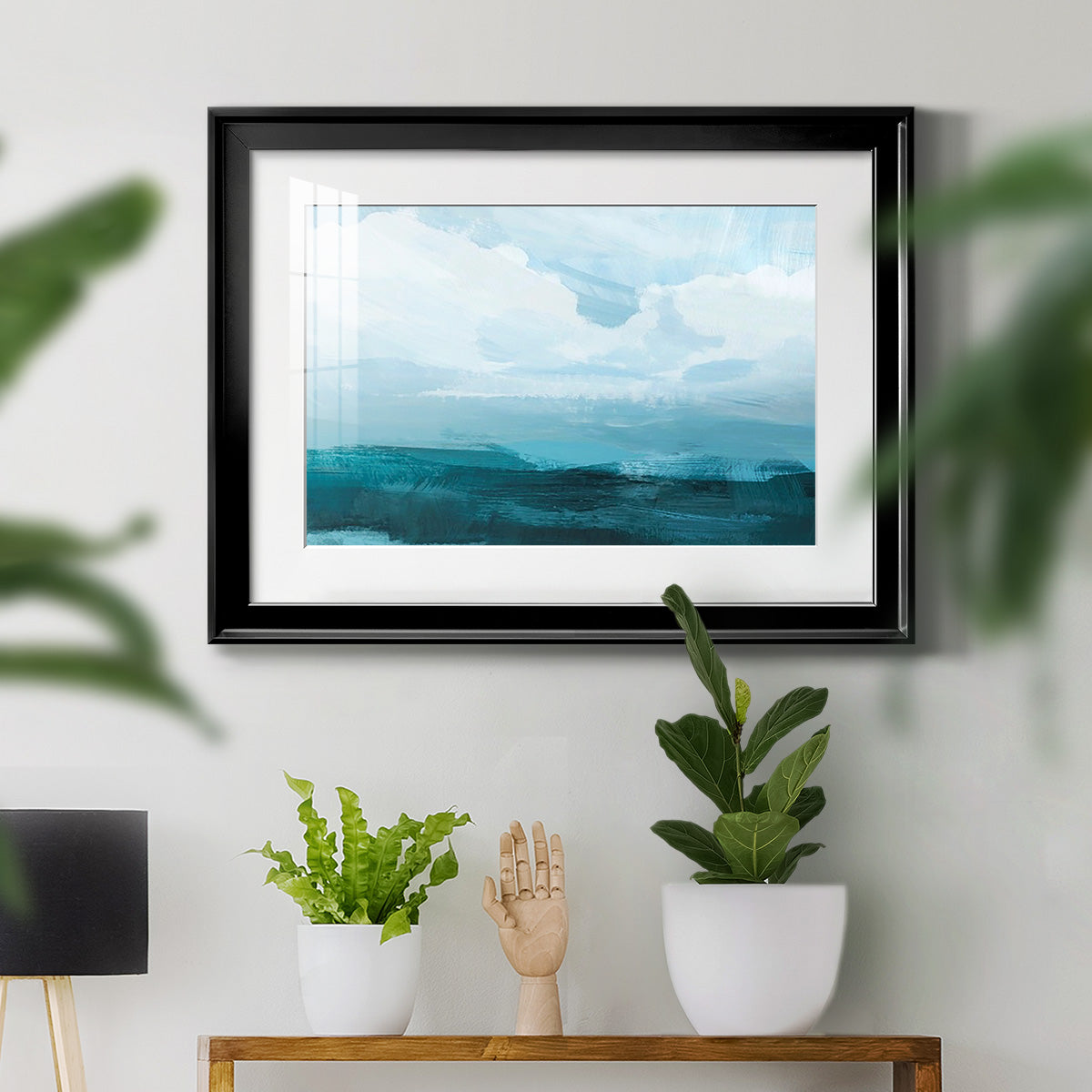Azure Rising III Premium Framed Print - Ready to Hang