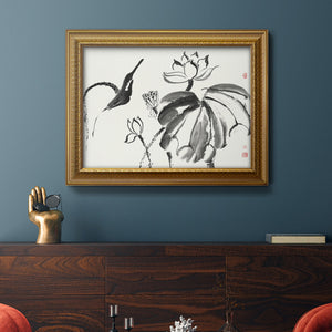 Lotus Study I Premium Framed Canvas- Ready to Hang