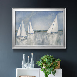 Catching the Breeze - Modern Framed Canvas Print