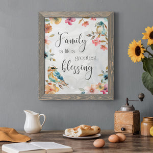 Spring Bird Blessing - Premium Canvas Framed in Barnwood - Ready to Hang