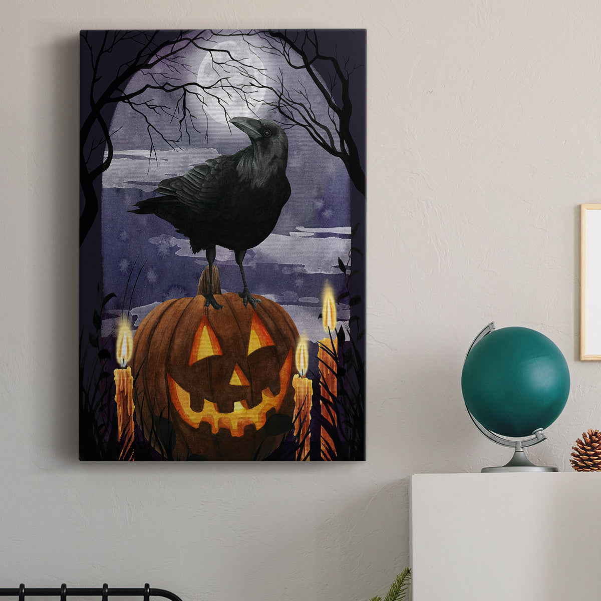 Midnight Magic I Premium Gallery Wrapped Canvas - Ready to Hang
