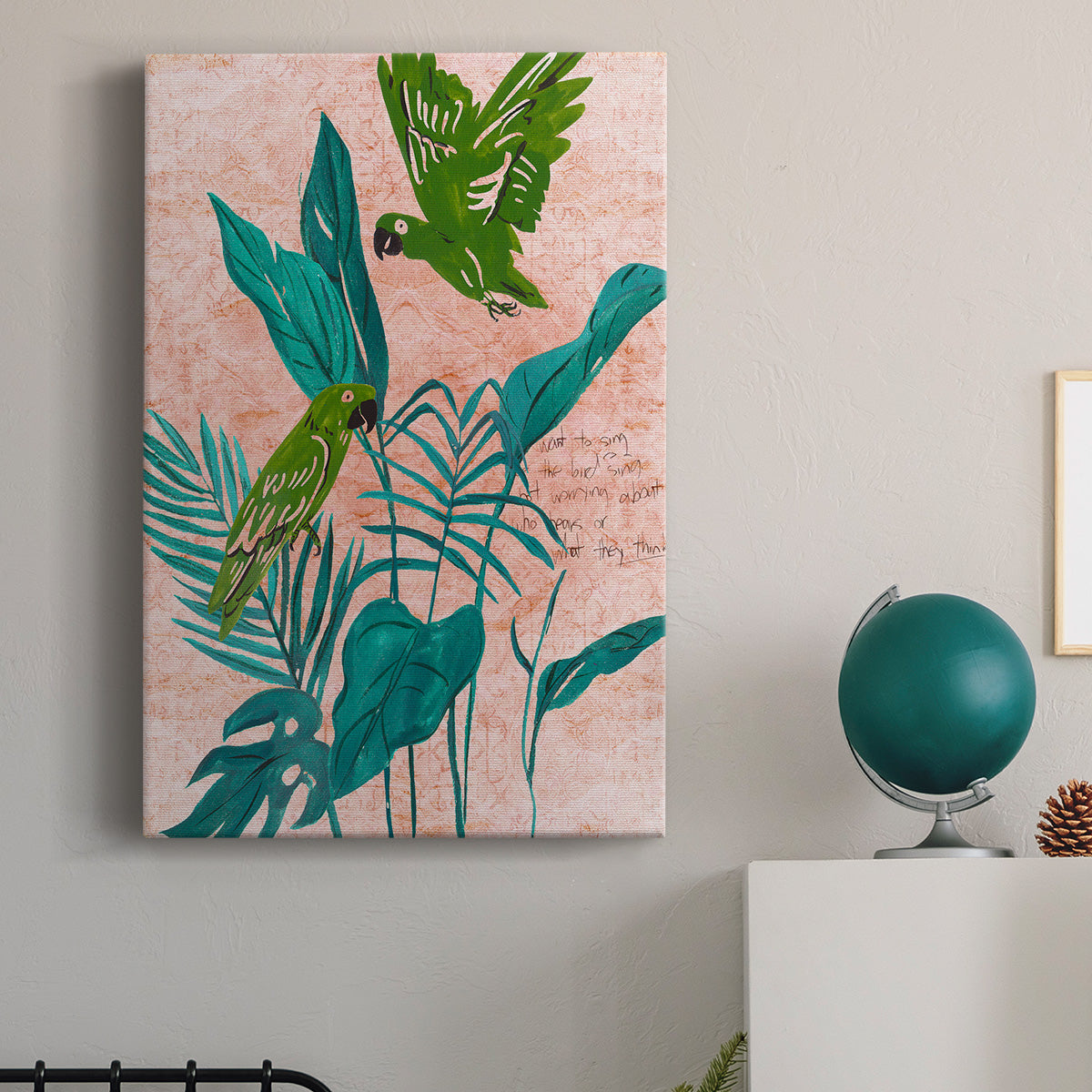 The Tropical Song II Premium Gallery Wrapped Canvas - Ready to Hang