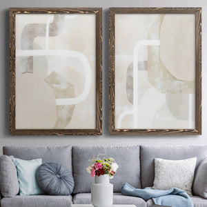 Quiet Affection I - Barnwood Framed Canvas Set