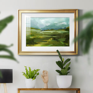 Emerald View II - Modern Framed Art Print