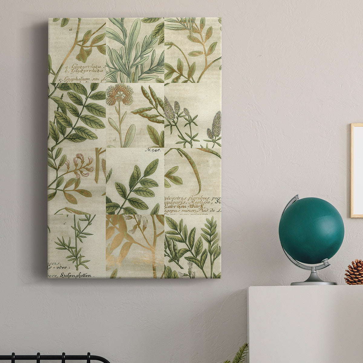 Garden Grid I Premium Gallery Wrapped Canvas - Ready to Hang