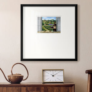 Tuscan Red and Vineyard Premium Framed Print Double Matboard