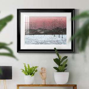 Sunset Snowfall II Premium Framed Print - Ready to Hang