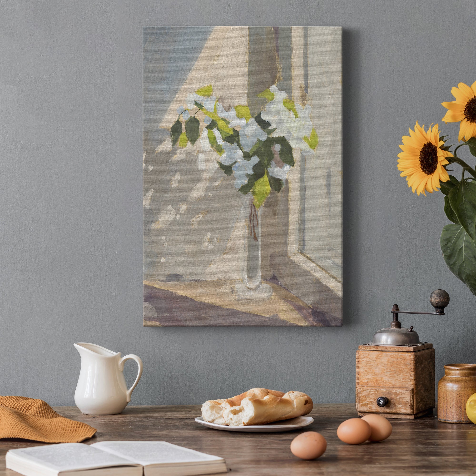 Window Bouquet I Premium Gallery Wrapped Canvas - Ready to Hang