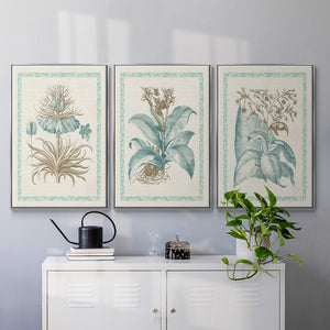 Willow Blue Besler I - Framed Premium Gallery Wrapped Canvas L Frame 3 Piece Set - Ready to Hang
