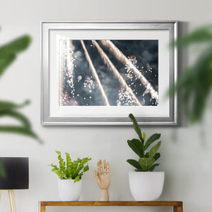 Celestial Glimmer - Modern Framed Art Print