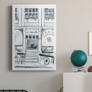 Italian Street Sketch IV Premium Gallery Wrapped Canvas - Ready to Hang