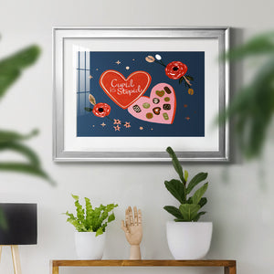 Happy Galentine II - Modern Framed Art Print