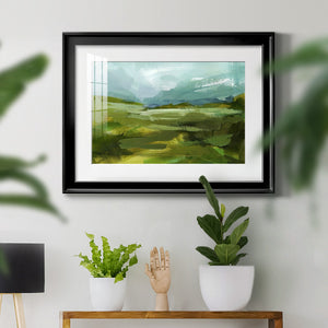Emerald View II - Modern Framed Art Print