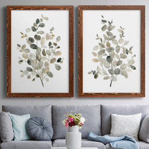 Neutral Eucalyptus I - Premium Framed Canvas 2 Piece Set - Ready to Hang