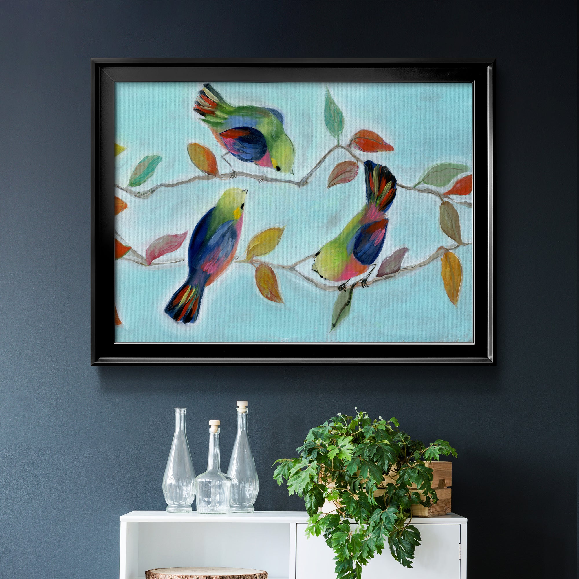 Bitty Birds I Premium Classic Framed Canvas - Ready to Hang