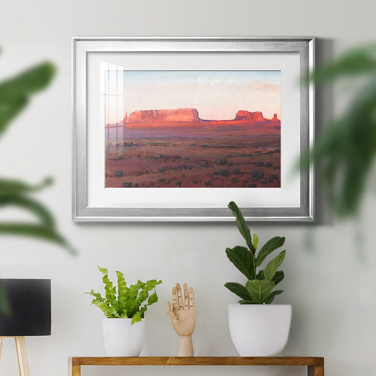 Red Rocks at Dusk I Premium Framed Print - Ready to Hang