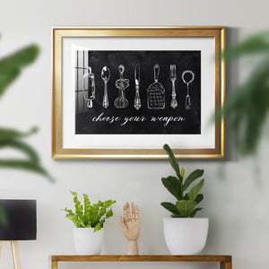 Choose Your Weapon - Modern Framed Art Print