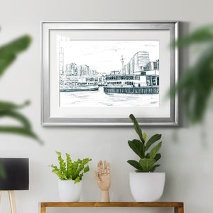Ferryboats III - Modern Framed Art Print