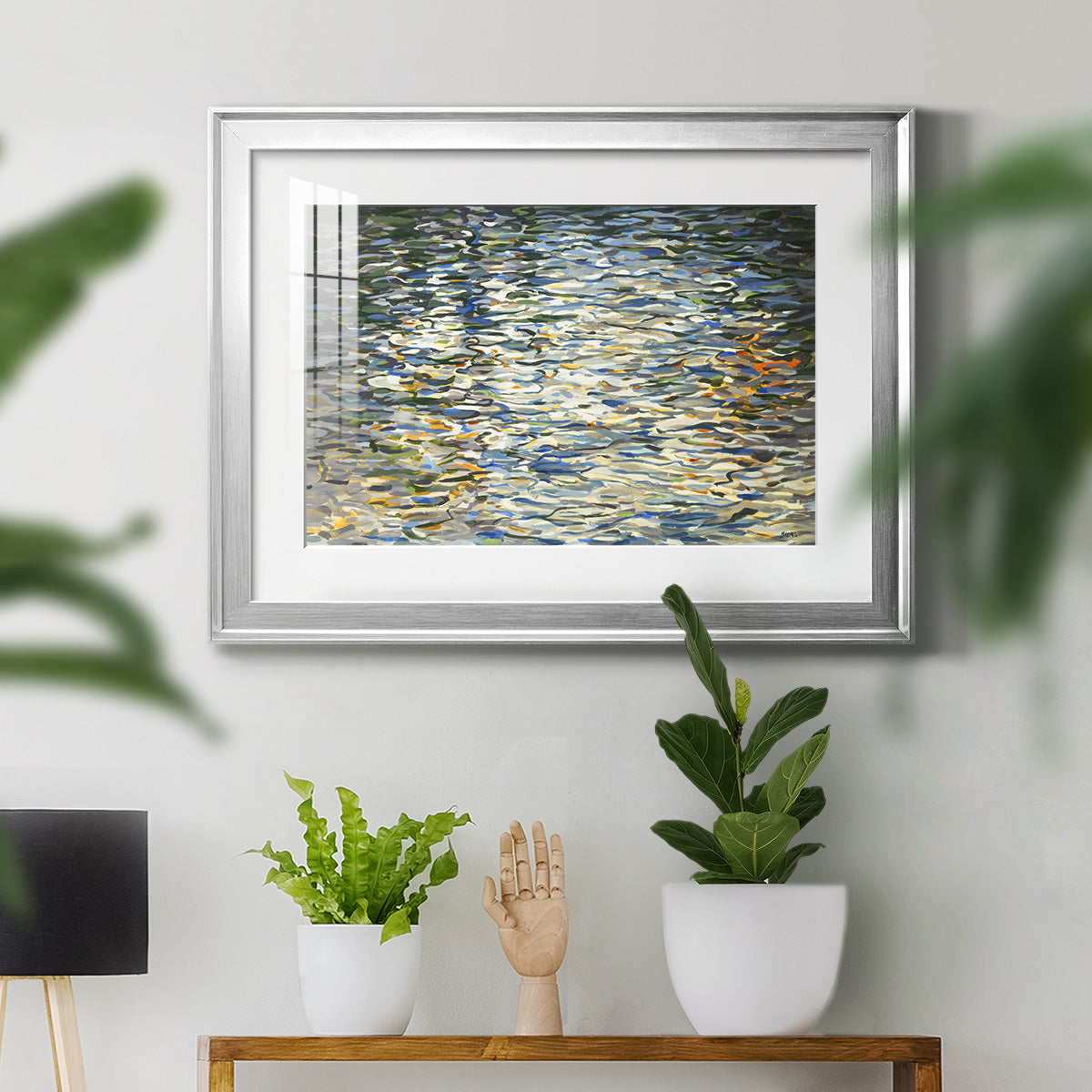 Water Reflections Premium Framed Print - Ready to Hang