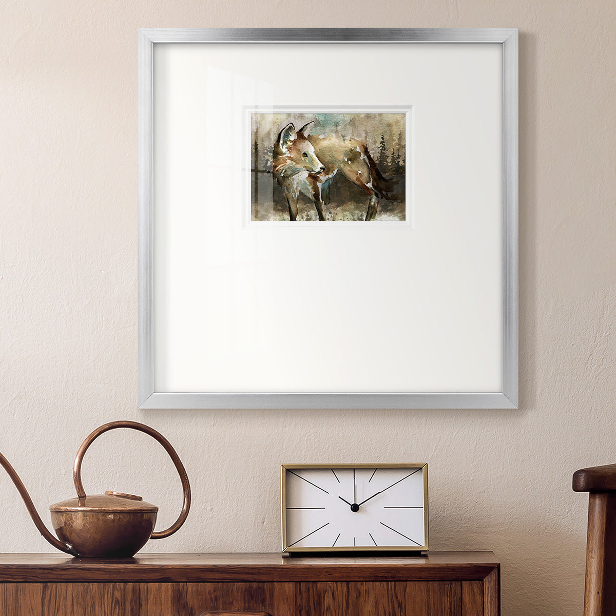 Lodge Twilight I Premium Framed Print Double Matboard