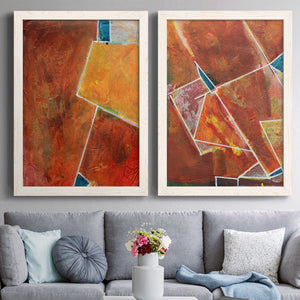 Primary Connection I - Barnwood Framed Canvas Set