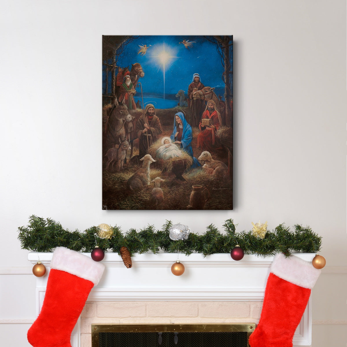 The Nativity - Premium Gallery Wrapped Canvas  - Ready to Hang
