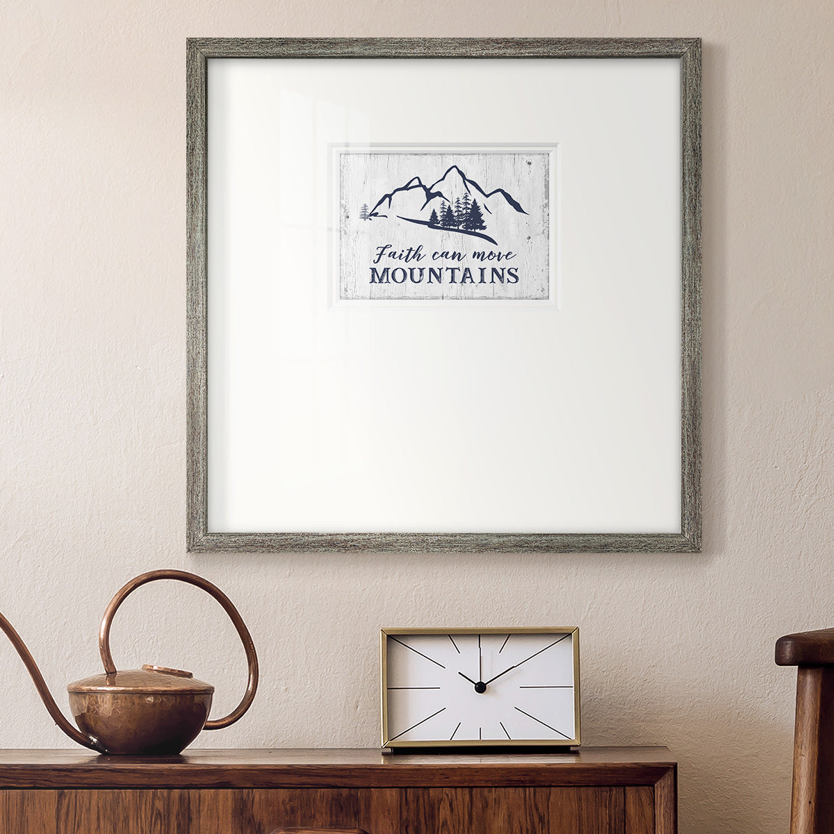 Move Mountains Premium Framed Print Double Matboard