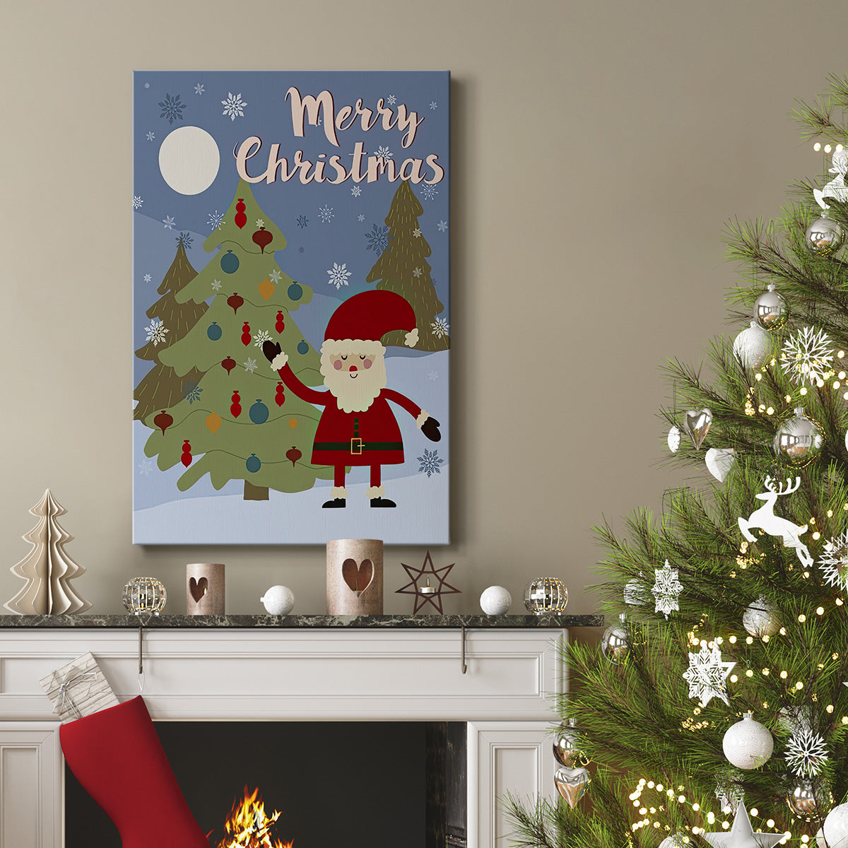 Winer Santa I - Gallery Wrapped Canvas