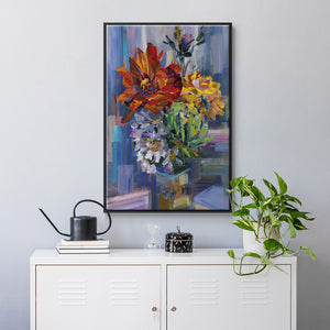 Modern Bouquet - Framed Premium Gallery Wrapped Canvas L Frame - Ready to Hang