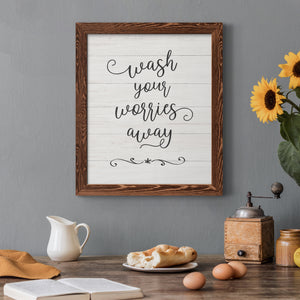 Wash Worries - Premium Canvas Framed in Barnwood - Ready to Hang