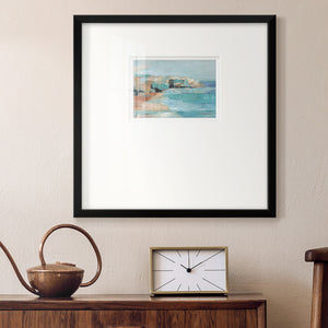 Turquoise Cliff Wall I Premium Framed Print Double Matboard