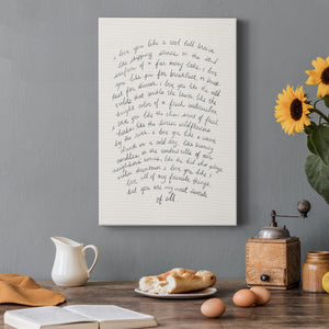 Letter to a Lover II Premium Gallery Wrapped Canvas - Ready to Hang