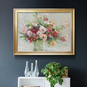 Just Peachy - Modern Framed Canvas Print