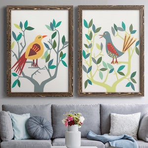 Whitty Bird III - Premium Framed Canvas 2 Piece Set - Ready to Hang